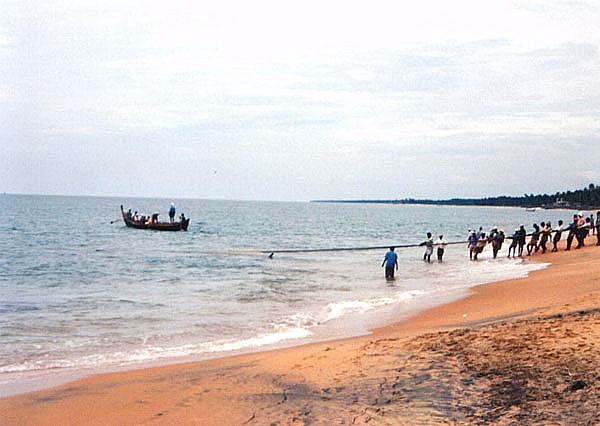 Samudra beach, pescatori