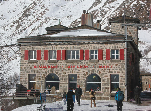La stazione di Alp Grum sopra quota 2000