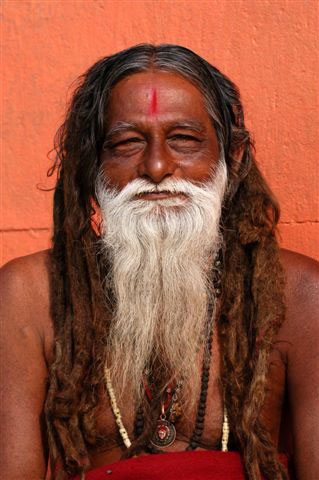 Benares sadhu