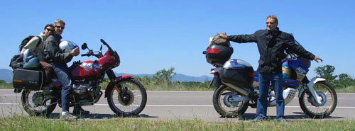 moto lungo il tragitto